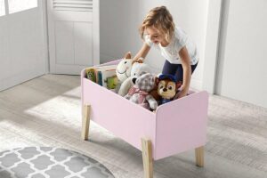 Vipack Speelgoedkist Kiddy hout oudroze