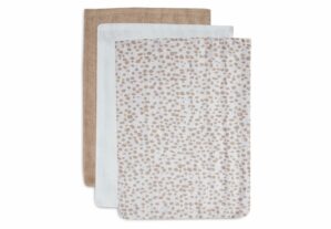 Washandjes Jollein Hydrofiel Dotted 3st