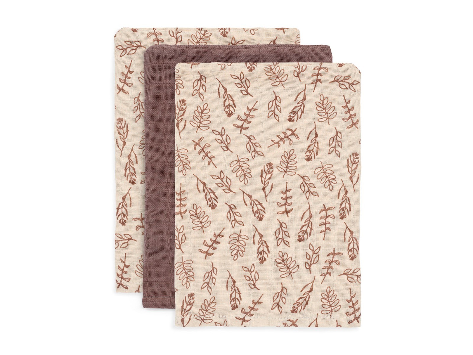 Washandjes Jollein Hydrofiel Meadow Chestnut 3st