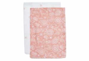 Washandjes Jollein Hydrofiel Paisley&Halo Rosewood 2st