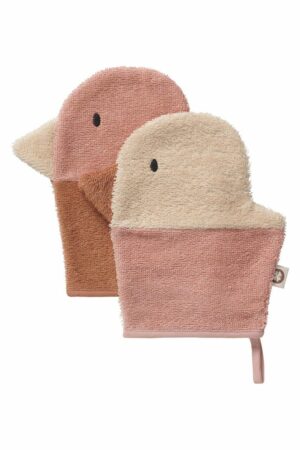 Washandjes Noppies Duck Misty Rose 2st