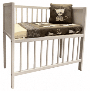 Wieg / Co-sleeper Bedside 40x80 White Wash