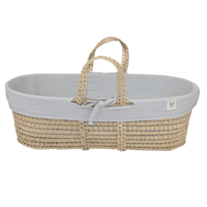 Wieg Mozes Funnababy Incl. Bekledingset Muslin Luxe Light Grey