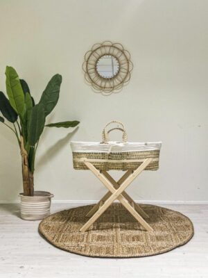 Wieg Mozes Funnababy Incl. Bekledingset Muslin Luxe Off White & Standaard