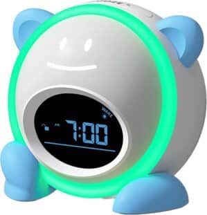 YUCONN Nēny Slaaptrainer - Kinderwekker met Nachtlamp - Slaapwekker - Slaaphulp - Dimbaar - Blauw