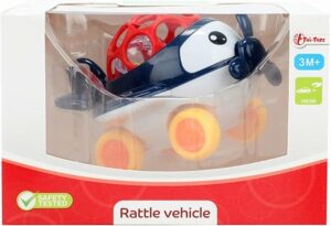Zacht rammelaarsvliegtuig - Baby Speelgoed peuter rammelaar bijt - Jongens meisjes 3 maanden