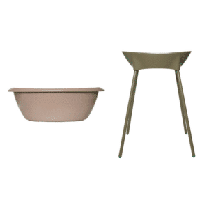 Bad Luma Desert Taupe + Badstandaard Dark Olive