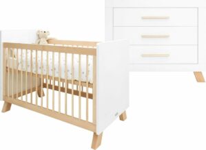 Bopita Lisa 2-delige babykamer - Wit/Naturel