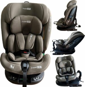 FreeON autostoel Epic - i-Size - isofix - 360° draaibaar - Bruin (40 - 150cm)