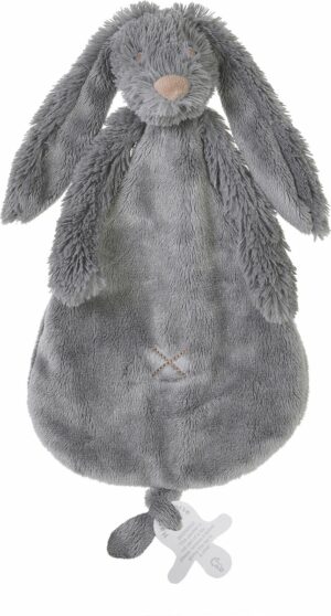 Happy Horse Konijn Richie Knuffeldoekje - Donkergrijs - Baby cadeau