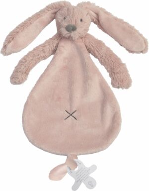 Happy Horse Konijn Richie Knuffeldoekje - Oudroze - Baby cadeau