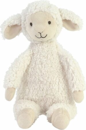 Happy Horse Lam Leo Knuffel 30cm - Wit - Baby knuffel