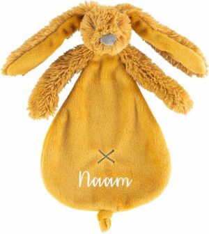 Happy Horse Okergeel Knuffeldoekje met naam