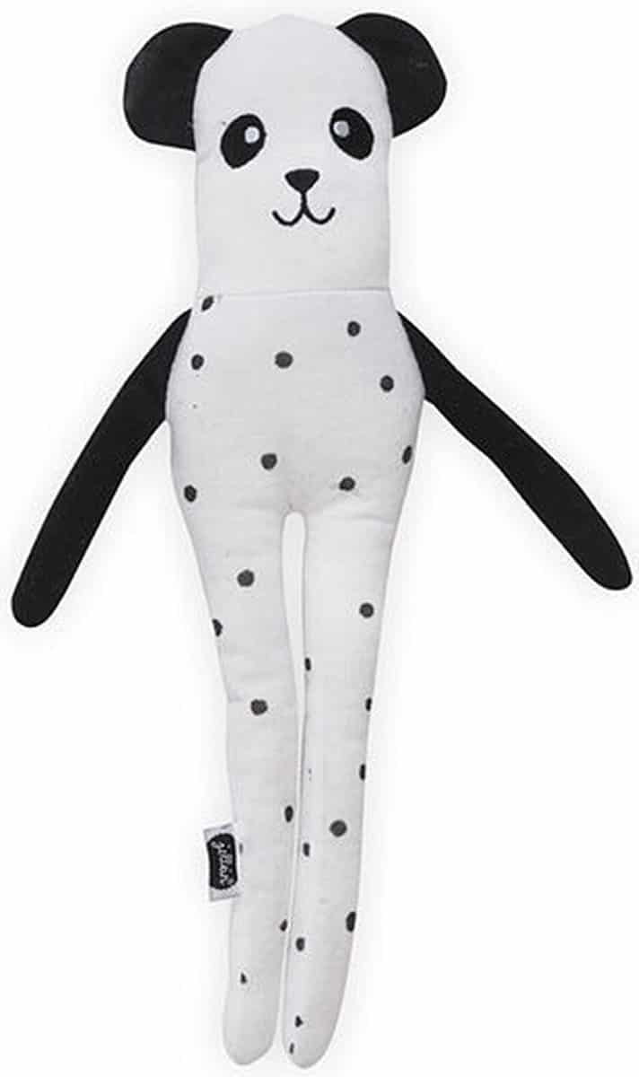 Jollein Knuffel Panda Softy - Black & White