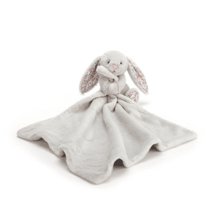 Knuffeldoek Bashful Blossom Silver Bunny Soother