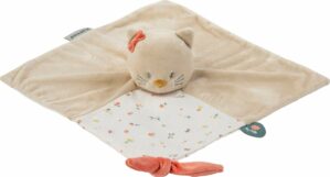 Nattou Kat Lana - Knuffeldoekje Doudou - 30x30 cm - Zand Beige