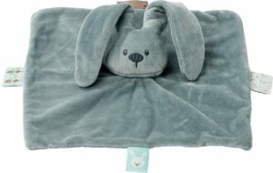Nattou Konijn Lapidou - Knuffeldoekje - Doudou - 26 x 26 cm - Kopergroen