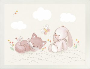 Nattou Poster met kader 40 x 30 cm - Alice en Pomme