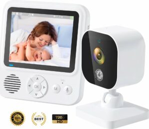 Next2Us - 720P HD - 2.8 inch Baby Monitor - In Zoomen - Babyfoon Met Camera bestverkocht - Babyphone