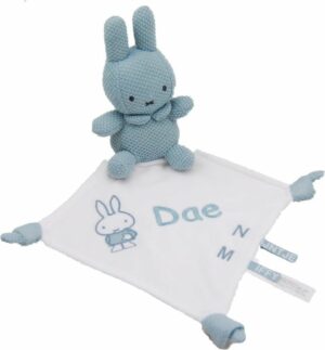 Nijntje knuffeldoekje stonegreen met naam