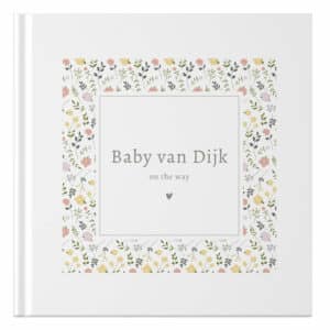 Ontwerp je eigen: Zwangerschapsdagboek - Floral Border