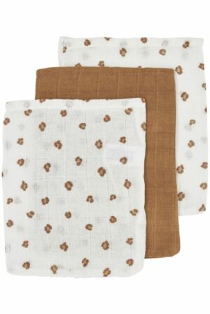 Washandjes Meyco Mini Panther Toffee 3-pack