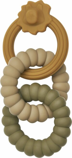 Liewood Gilbert Lion Bijtring Golden Caramel Multi Mix