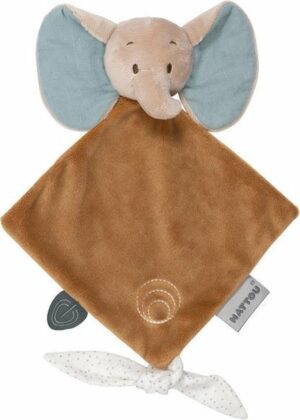 Nattou Olifant Axel - Knuffeldoekje Mini - 30x20 cm - Beige