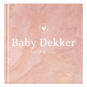 Ontwerp je eigen: Zwangerschapsdagboek - Pink Stone