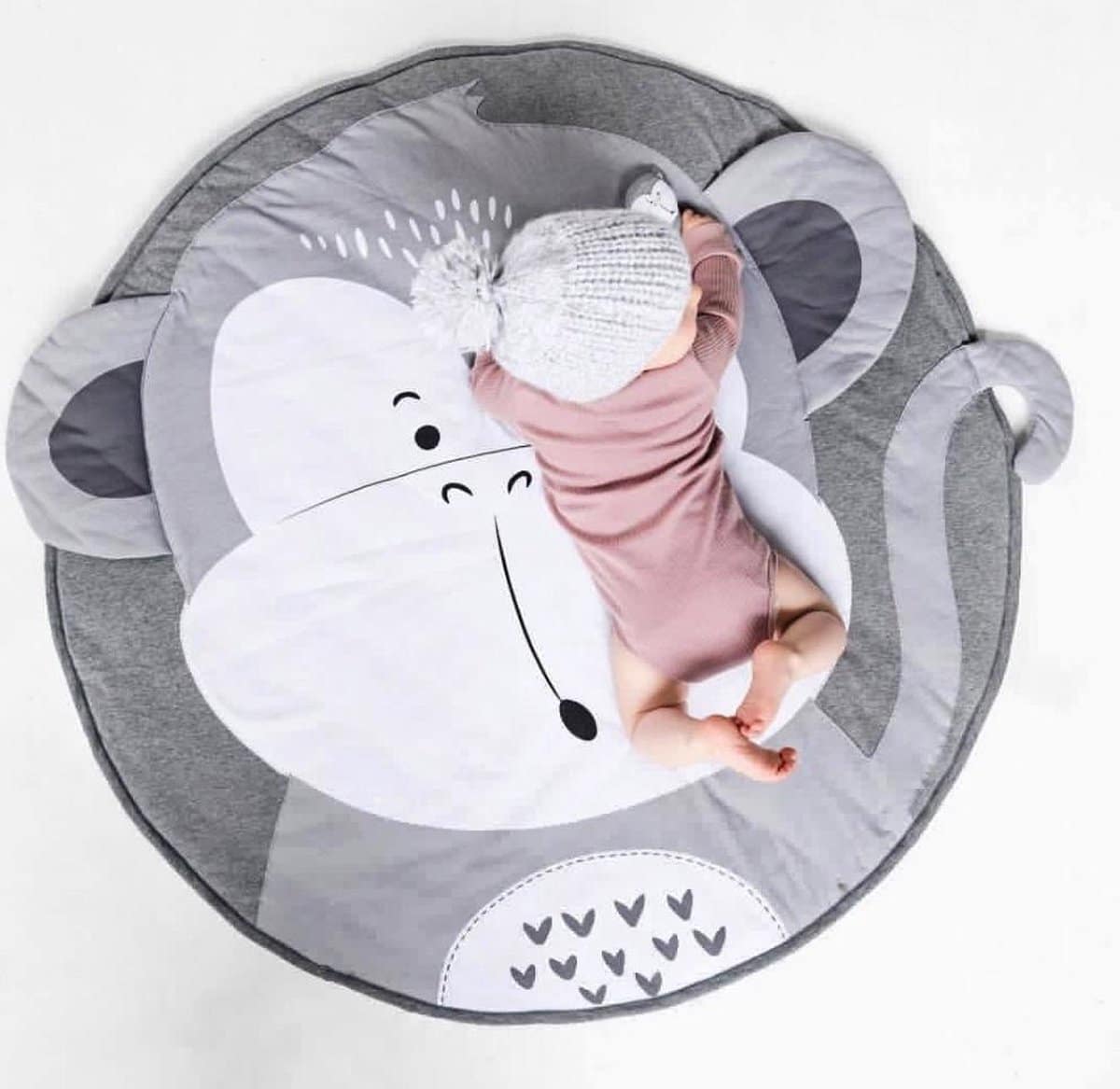 Speelmat voor Baby, Speelkleed Baby, Zachte stof, aap