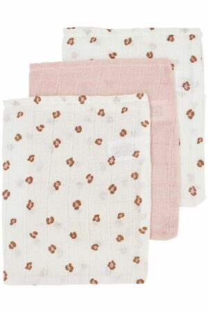 Washandjes Meyco Mini Panther Soft Pink 3-pack